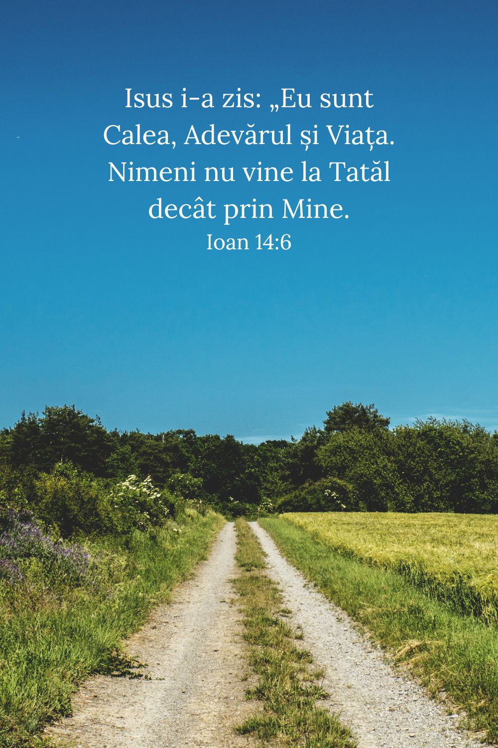 Isus i-a zis: „Eu sunt Calea, Adevărul și Viața. Nimeni nu vine la Tatăl decât prin Mine. Ioan 14:6
